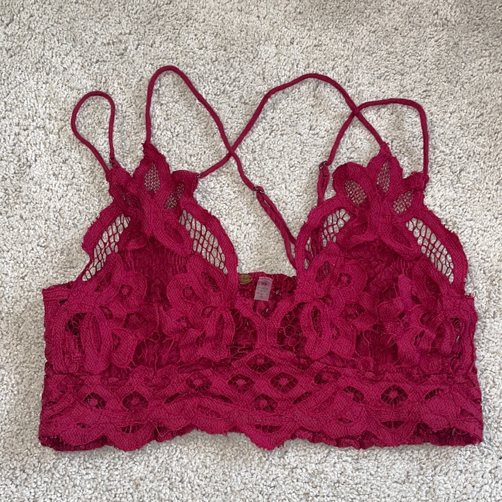 Red bralette